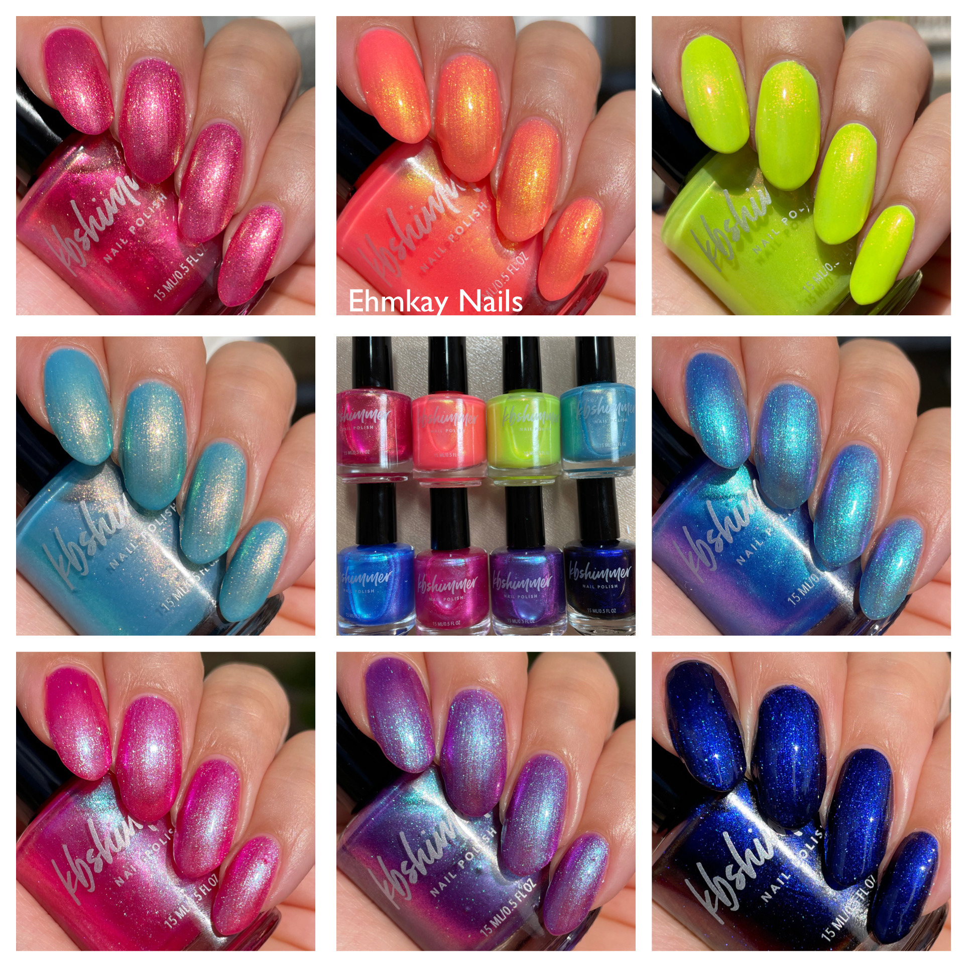 ehmkay nails: KBShimmer Just Add Water, Swatches and Review
